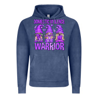 Vintage Denim Domestic Violence Warrior Gnomes Vintage Hoodie - texasbilliewilder