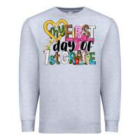 My First Day Of 1st Grade Premium Sweatshirt | Teevron