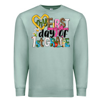 Seafoam my first day of 1st grade Premium Sweatshirt - NancyCooperArtShop