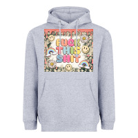 Heather Grey fuck this shit Heavyweight Hoodie - MaliasSmallBusiness