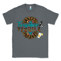 Charcoal Heather turquoise gemstone and taquila Classic Tee - RanaPortraitStore