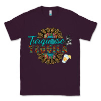 Plum turquoise gemstone and taquila Classic Tee - RanaPortraitStore