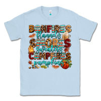 Dusty Blue bonfires flannels smores Classic Tee - AdoDesignShop