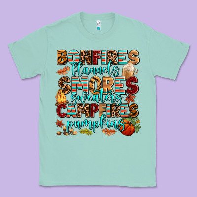 Bonfires Flannels Smores Classic Tee Designed By Adodesignshop