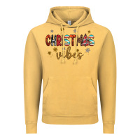 Vintage Mustard christmas vibes Vintage Hoodie - JahusDesignShop