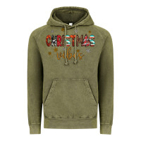 Vintage Olive christmas vibes Vintage Hoodie - JahusDesignShop