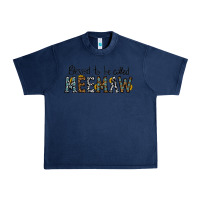 Navy blessed meemaw Urban Heavy Tee - CowhideDigitalArt