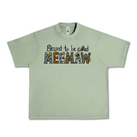 Oil Green blessed meemaw Urban Heavy Tee - CowhideDigitalArt