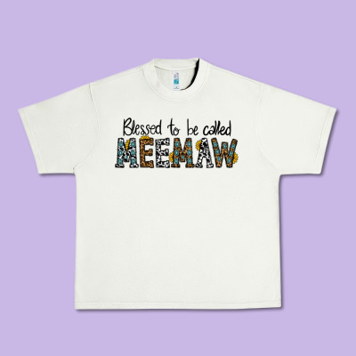 Blessed Meemaw Urban Heavy Tee Designed By Cowhidedigitalart