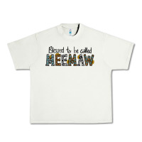 Pistachio blessed meemaw Urban Heavy Tee - CowhideDigitalArt