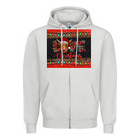 Dove Grey love christmas highland cow and turquoise gemstone Zipper Hoodie - Jasminsmagicworld