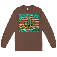 Chestnut cactus gemstone Long Sleeve Tee - JahusDesignShop