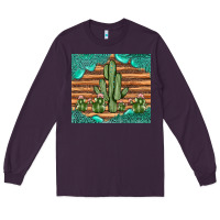 Plum cactus gemstone Long Sleeve Tee - JahusDesignShop