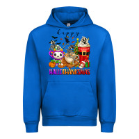 Cobalt happy hallothanksmas skeleton coffee cups Urban Hoodie - texasbilliewilder