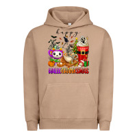 Pigment Burro happy hallothanksmas skeleton coffee cups Urban Hoodie - texasbilliewilder