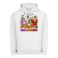 Pigment Lunar Rock happy hallothanksmas skeleton coffee cups Urban Hoodie - texasbilliewilder