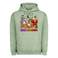 Pigment Oil Green happy hallothanksmas skeleton coffee cups Urban Hoodie - texasbilliewilder