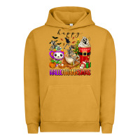 Pigment Peanut Butter happy hallothanksmas skeleton coffee cups Urban Hoodie - texasbilliewilder