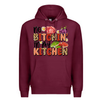 Burgundy no bitchin'in my kitchen Premium Hoodie - Artiststas