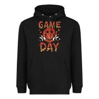 Black game day Heavyweight Hoodie - MaliasSmallBusiness