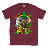 Burgundy little cows and st patricks party Classic Tee - AdoDesignShop
