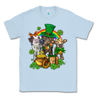 Dusty Blue little cows and st patricks party Classic Tee - AdoDesignShop
