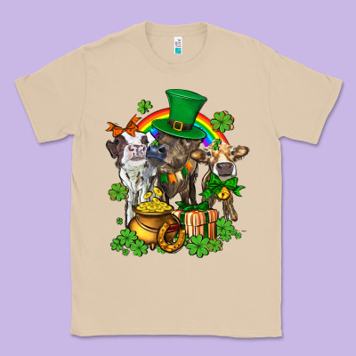 Little Cows And St Patricks Party Classic Tee Designed By Adodesignshop