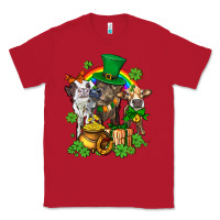 Red little cows and st patricks party Classic Tee - AdoDesignShop