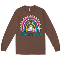 Chestnut easter egg bunny rainbow Long Sleeve Tee - AdoDesignShop
