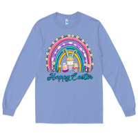 Colony Blue easter egg bunny rainbow Long Sleeve Tee - AdoDesignShop