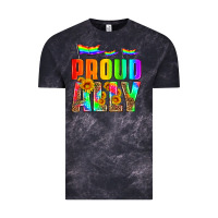 Cloud Black proud ally Vintage Tee - HRA Design Shop