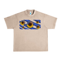 French Oak american flag sunflowers 16oz libbey cup Urban Heavy Tee - HRA Design Shop