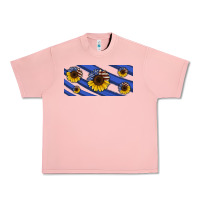 Salmon american flag sunflowers 16oz libbey cup Urban Heavy Tee - HRA Design Shop