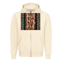 Sandshell ho ho ho western christmas Zipper Hoodie - Jasminsmagicworld