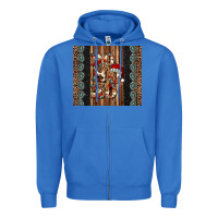 True Royal ho ho ho western christmas Zipper Hoodie - Jasminsmagicworld