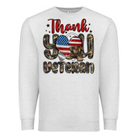 Oatmeal Heather thank you veteran Premium Sweatshirt - MaliasSmallBusiness