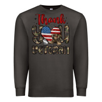 Smoke thank you veteran Premium Sweatshirt - MaliasSmallBusiness