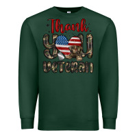 Sports Green thank you veteran Premium Sweatshirt - MaliasSmallBusiness