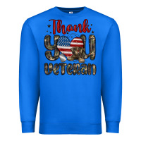 True Royal thank you veteran Premium Sweatshirt - MaliasSmallBusiness