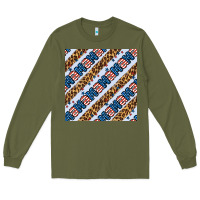 American Mama Leopard Seamless Pattern Long Sleeve Tee | Teevron