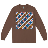 Chestnut american mama leopard seamless pattern Long Sleeve Tee - BundleAndBundleShop