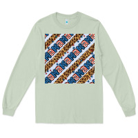 Matcha american mama leopard seamless pattern Long Sleeve Tee - BundleAndBundleShop