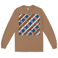 Toasted Coconut american mama leopard seamless pattern Long Sleeve Tee - BundleAndBundleShop