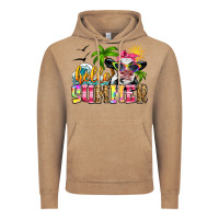 Vintage Coffee hello summer cow Vintage Hoodie - Zillion Design Studio
