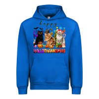 Cobalt happy hallothanksmas cats Urban Hoodie - texasbilliewilder