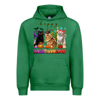 Emerald happy hallothanksmas cats Urban Hoodie - texasbilliewilder