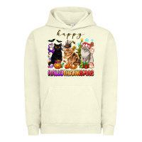 Pigment Pistachio happy hallothanksmas cats Urban Hoodie - texasbilliewilder