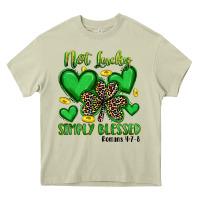 Mossy not lucky simply blessed Heavy Core Tee - Artiststas