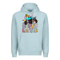 Blue Mist monster truck happy easter Premium Hoodie - Artiststas