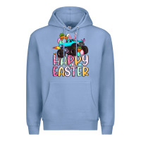 Colony Blue monster truck happy easter Premium Hoodie - Artiststas